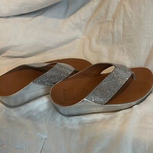 Fitflop Crystall Flip flops Sliver